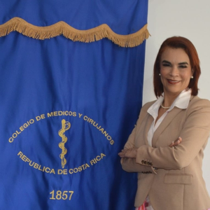 Dra. Margarita Marchena Picado (Presidenta del Colegio de Médicos y Cirujanos.)